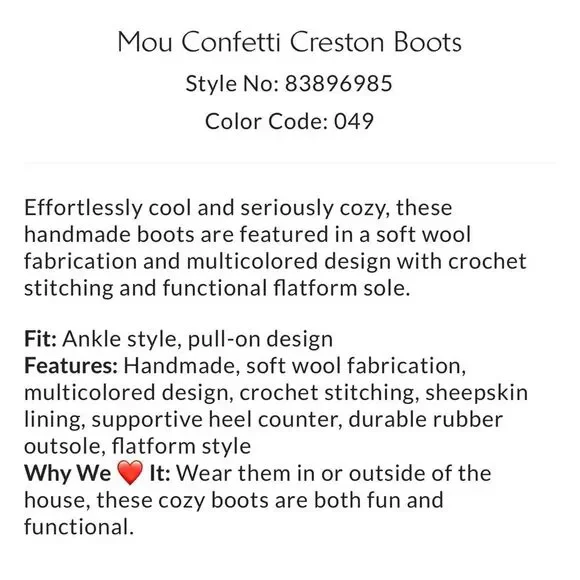 Mou Confetti Creston Boots - Picture 5 of 11